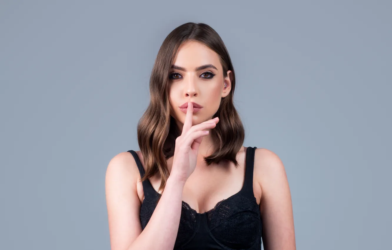 Photo wallpaper girl, woman, sign, model, women, face, person, portrait