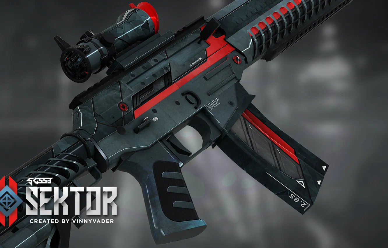 Photo wallpaper paint, Sector, cs go, Workshop, SG553, gunsmith