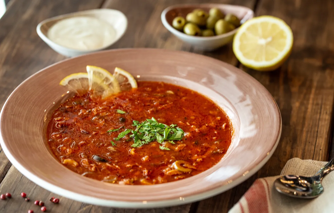 Photo wallpaper food, soup, the first dish