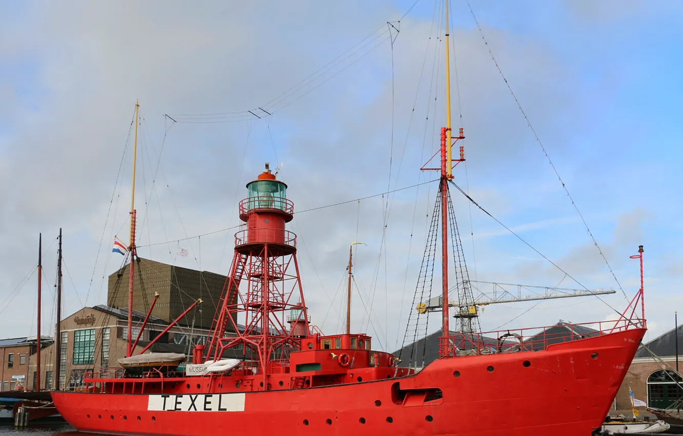 Photo wallpaper Museum, Netherlands, floating lighthouse