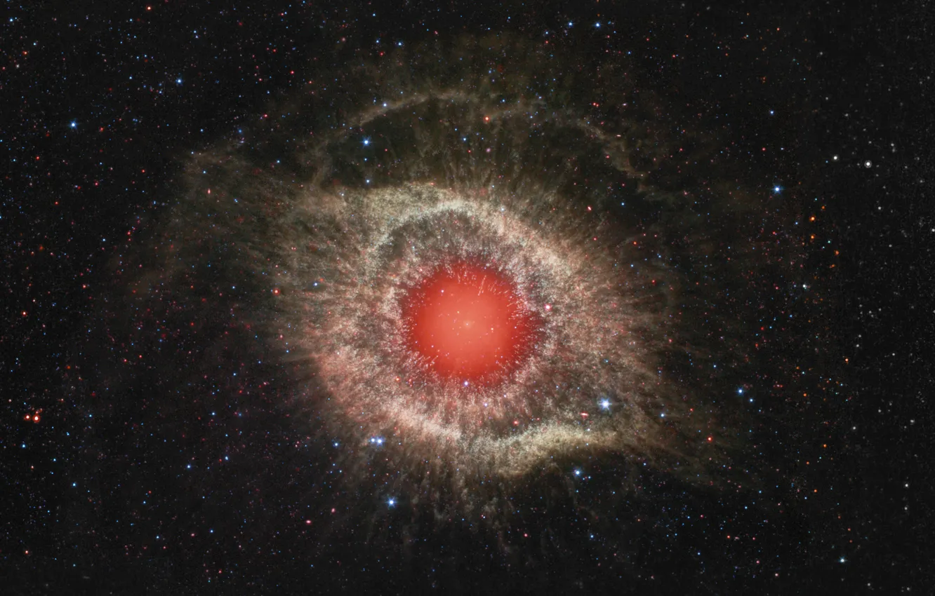 Photo wallpaper space, stars, nebula, snail, constellation, NGC 7293