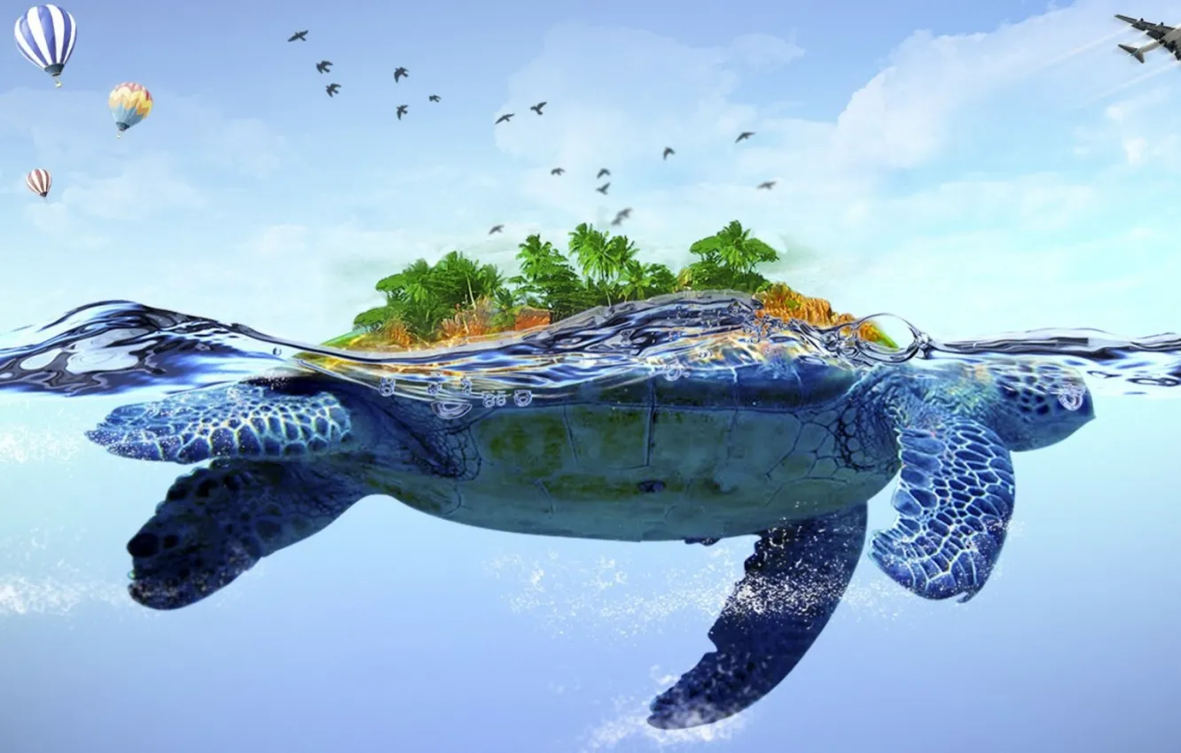 Photo wallpaper Native American, Sage, first people, turtle islands