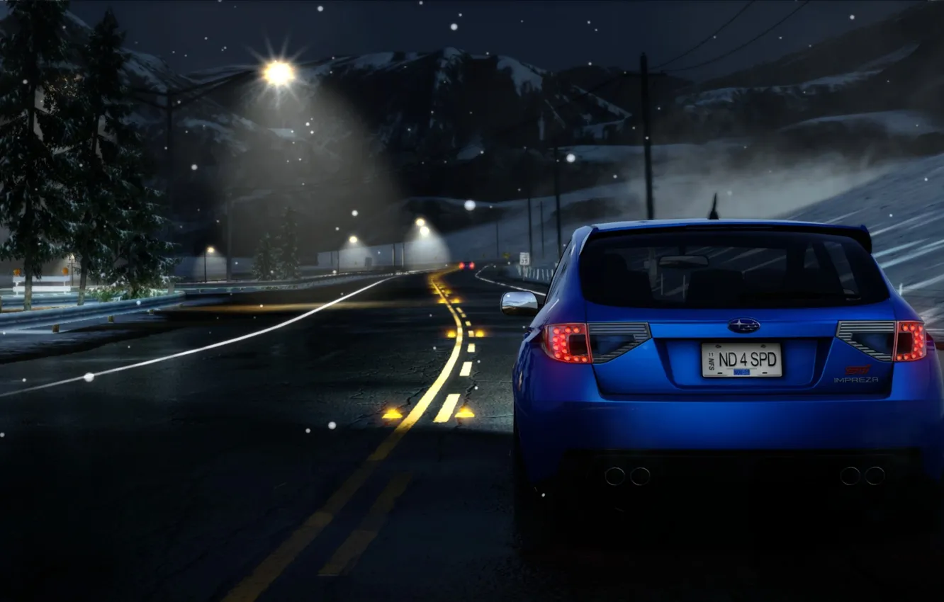 Photo wallpaper srt, subaru, nfs, need for speed hot pursuit