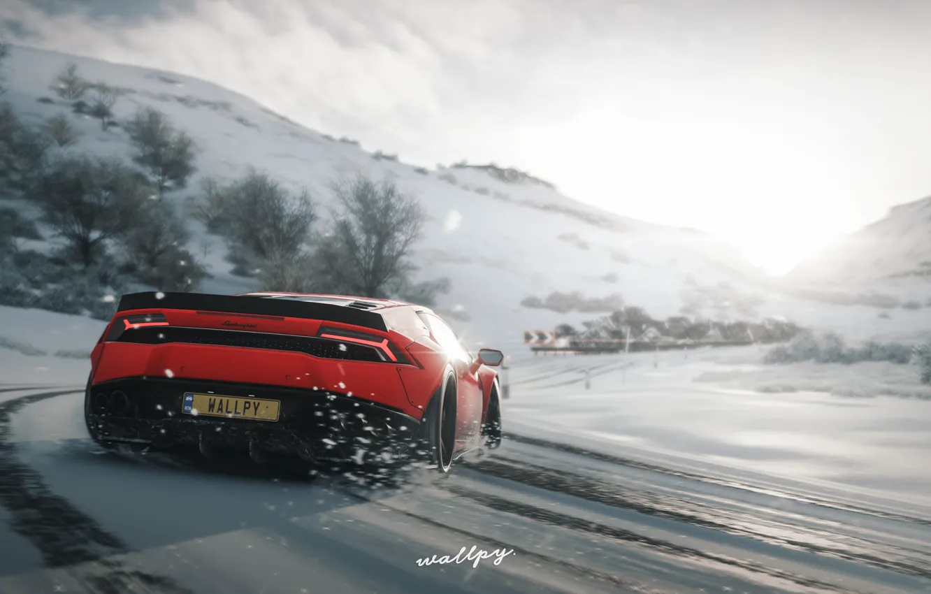 Photo wallpaper Lamborghini, Microsoft, Huracan, Forza Horizon 4, by Wallpy