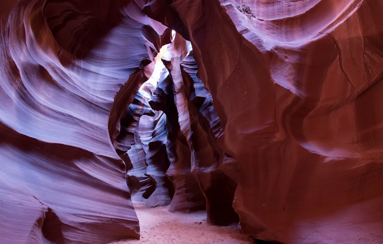 Photo wallpaper light, paint, AZ, gorge, USA, antelope canyon