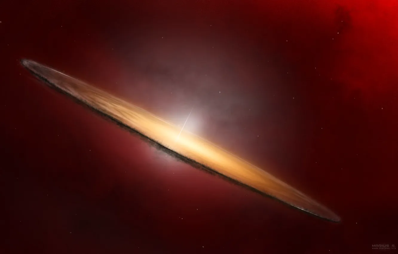 Photo wallpaper light, stars, cosmos