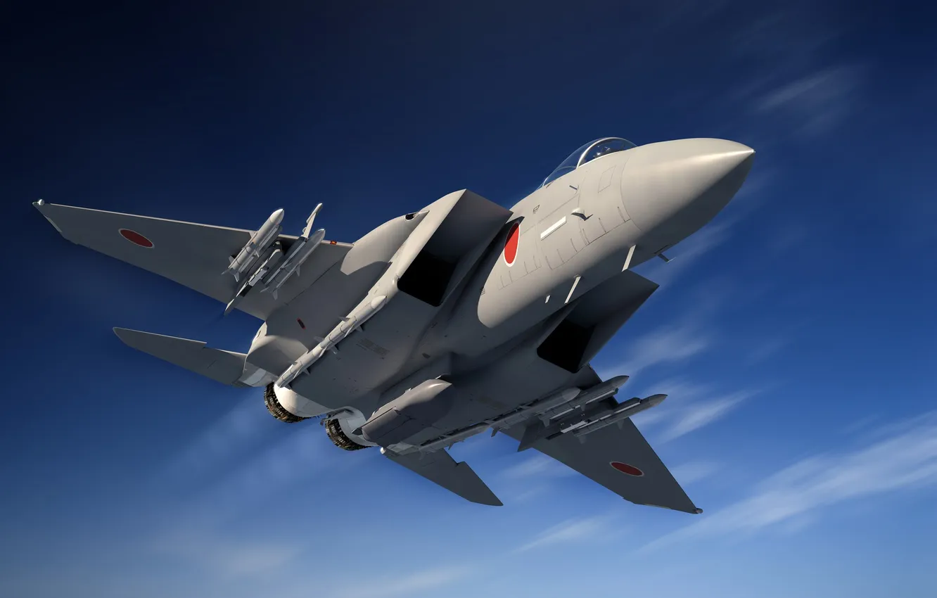 Photo wallpaper all-weather, Eagle, McDonnell, McDonnell Douglas F-15 Eagle, Twin-engine, fighter, F-15, Douglas