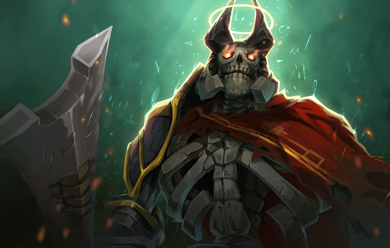 Photo wallpaper dota 2, Skeleton King, moba, Ostarion