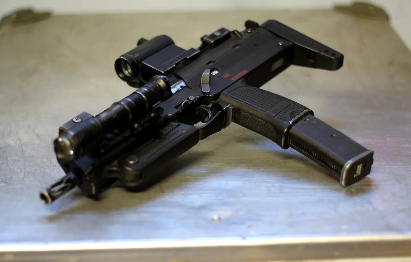 Photo wallpaper weapons, the gun, Heckler &ampamp; Koch, MP7A1