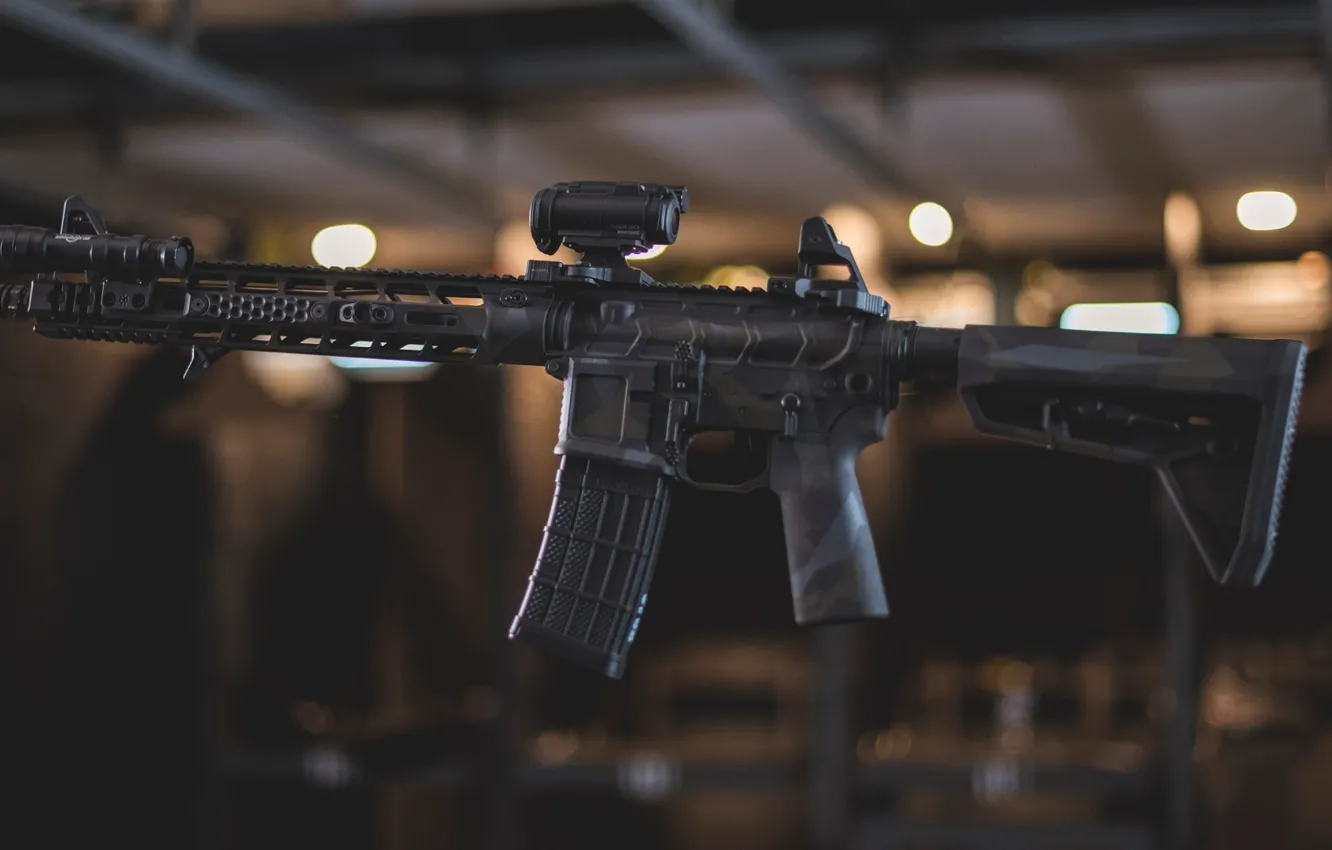 Photo wallpaper weapons, rifle, weapon, custom, assault rifle, AR-15, ar-15, ar 15