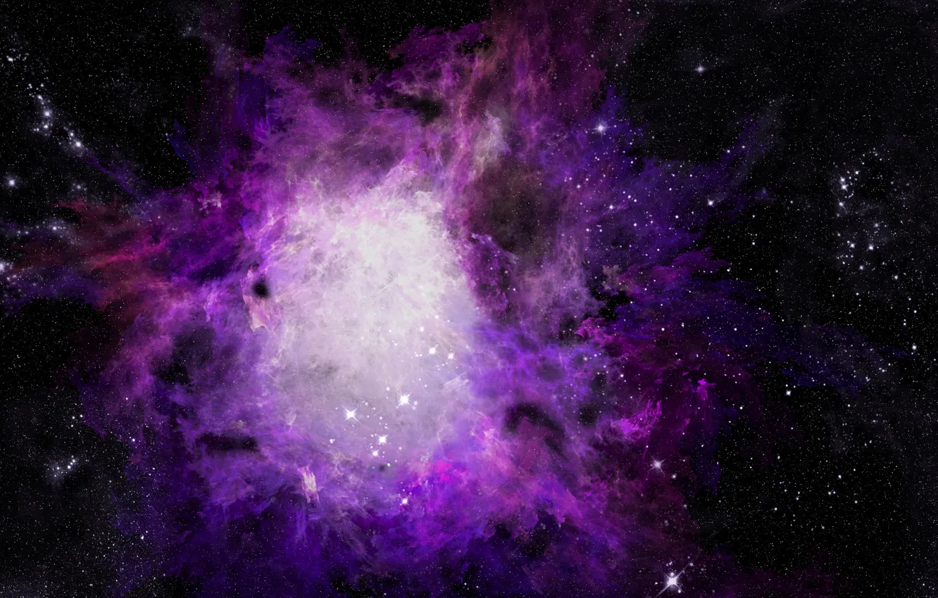 Photo wallpaper space, universe, nebula, space art