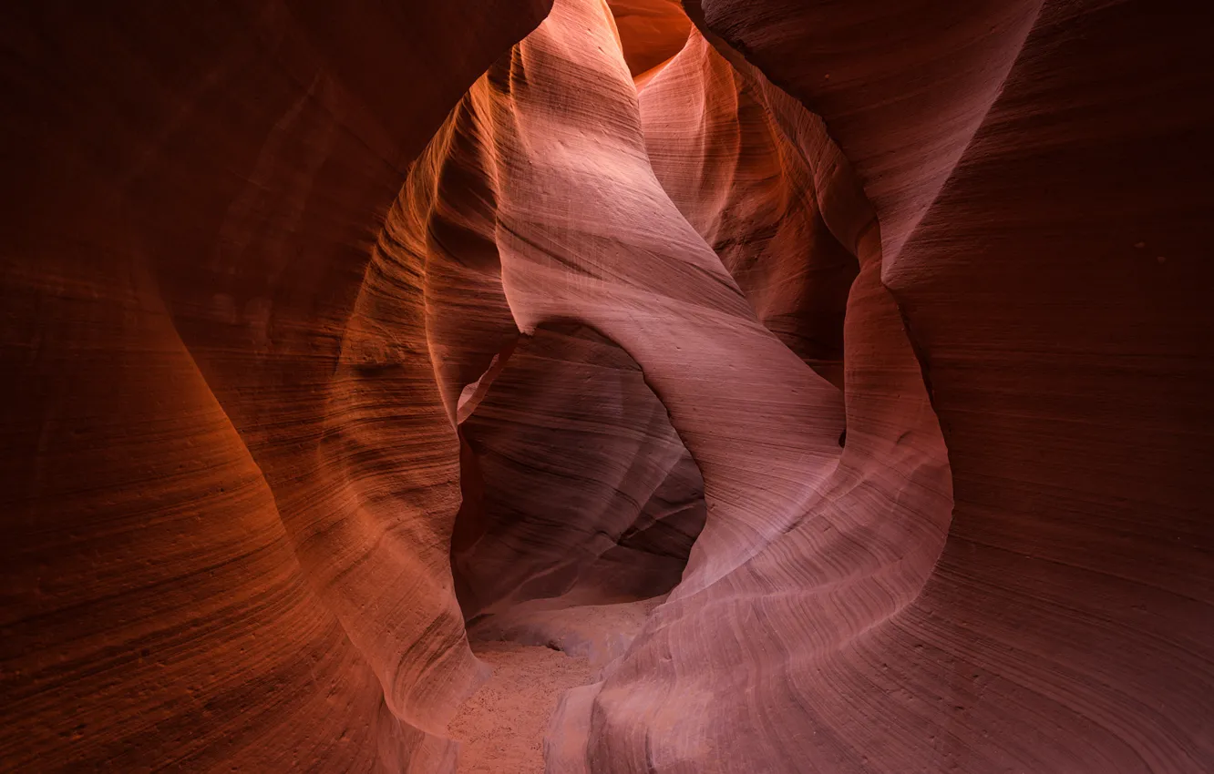 Photo wallpaper sand, wall, AZ, cool, lower Antelope canyon