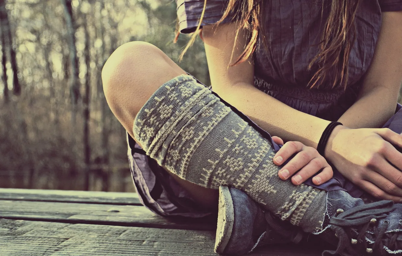 Photo wallpaper girl, pose, background