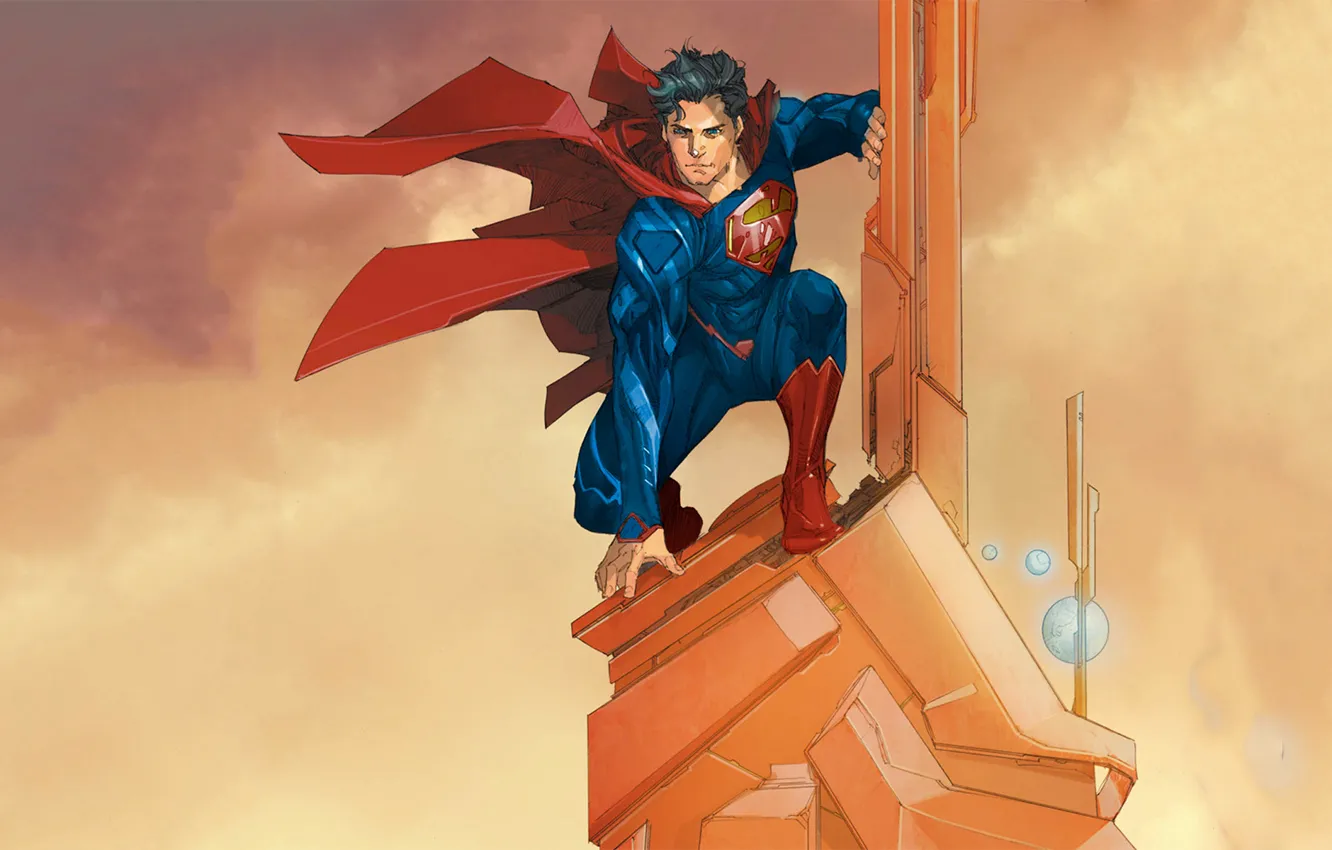 Photo wallpaper superman, art, DC Comics, Clark Kent, Kal-El