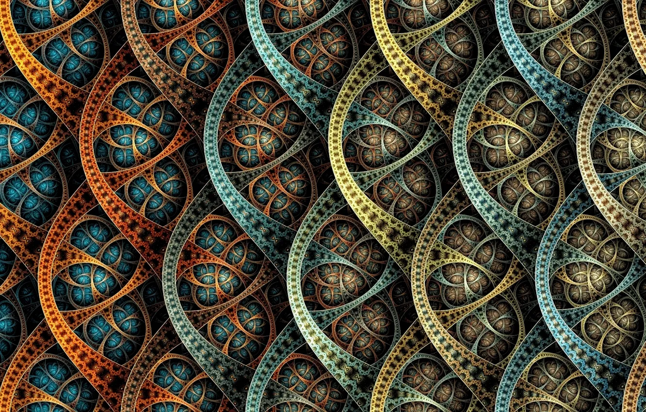 Photo wallpaper patterns, scales, curves, fractal