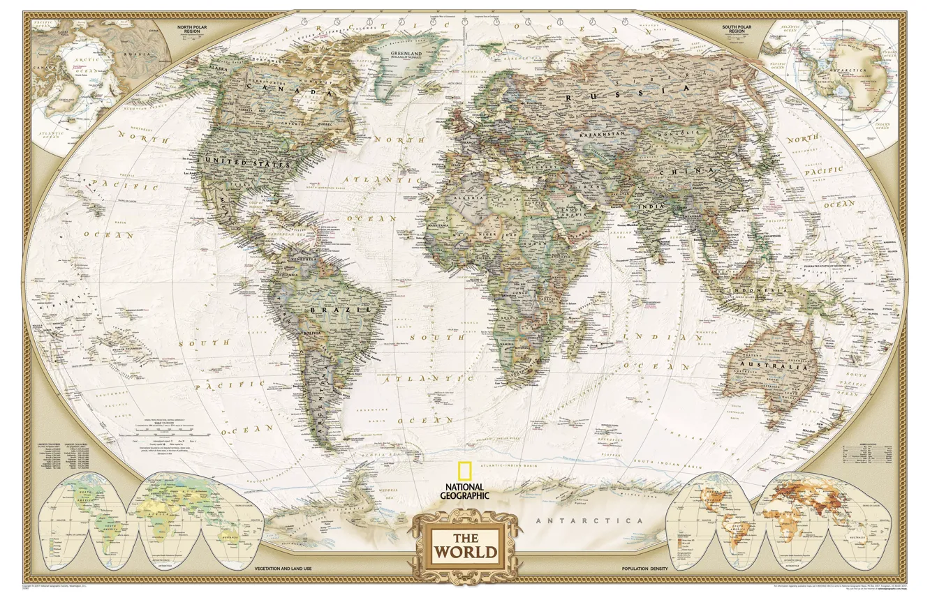 Photo wallpaper texture, world map, country
