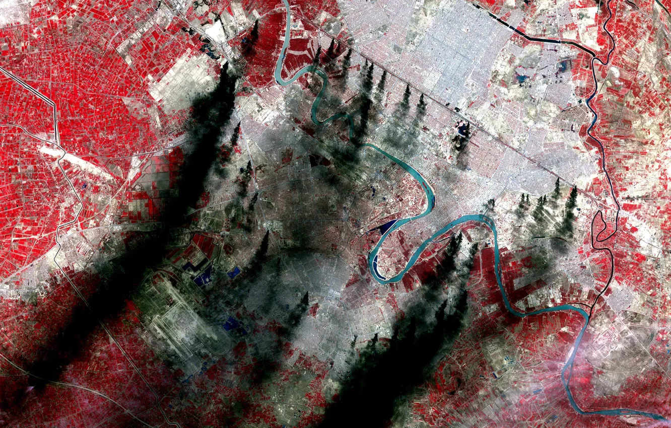 Photo wallpaper river, photo, texture, Earth, panorama, NASA