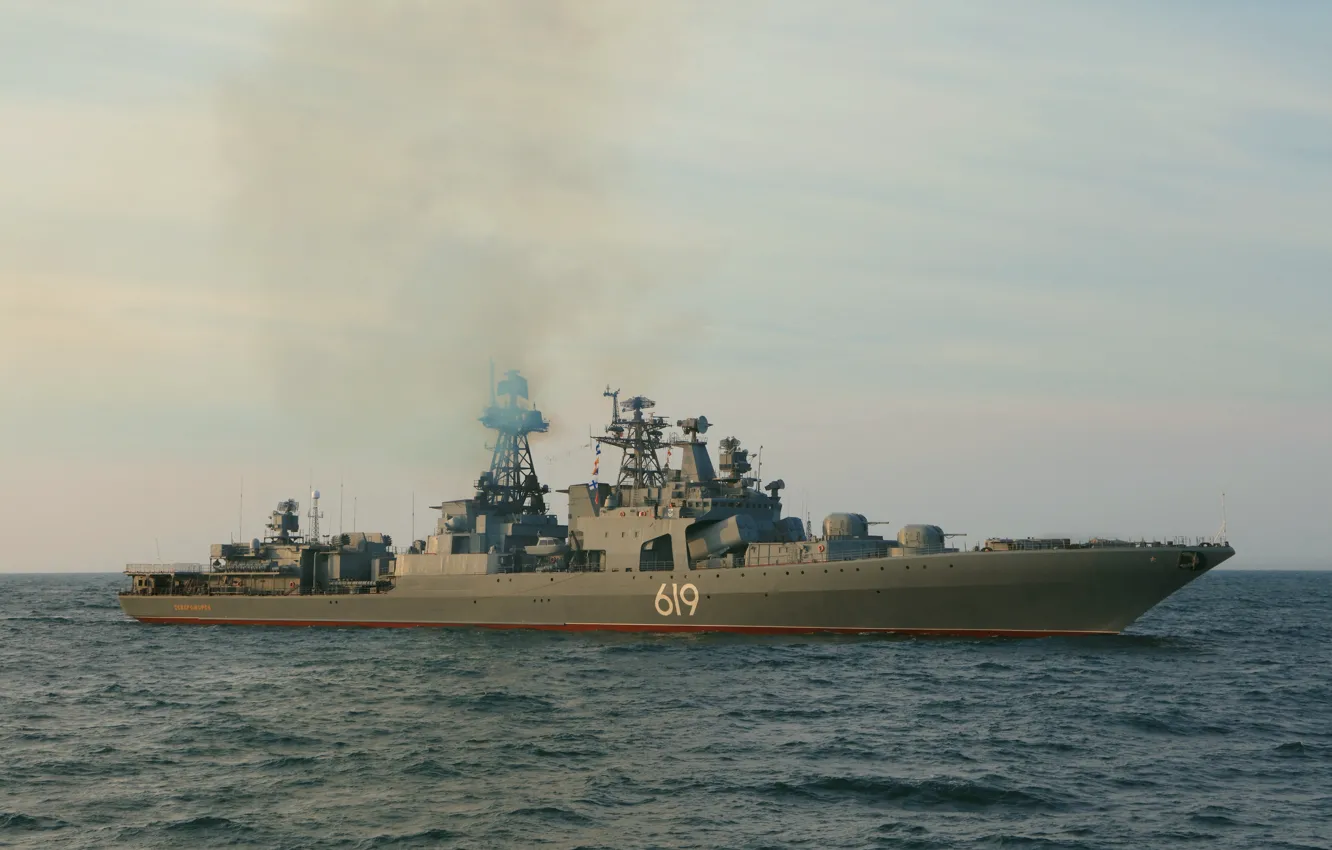 Photo wallpaper ship, large, anti-submarine, Severomorsk