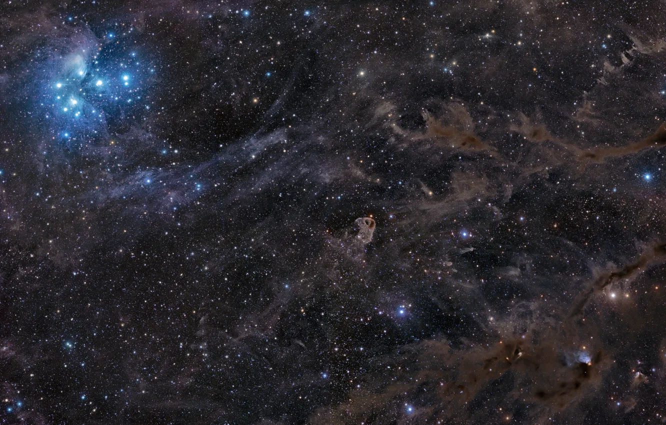 Photo wallpaper space, stars, constellation, endless, nebula