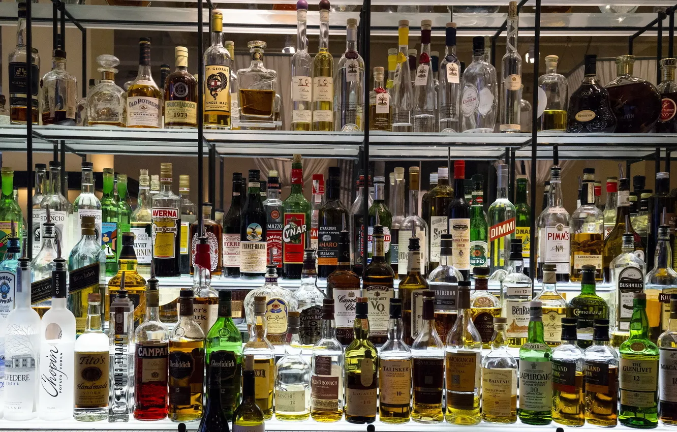 Photo wallpaper Alcohol, drinking, restaurants