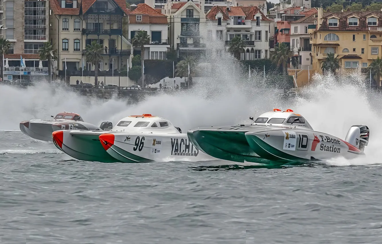 Photo wallpaper race, boat, speed