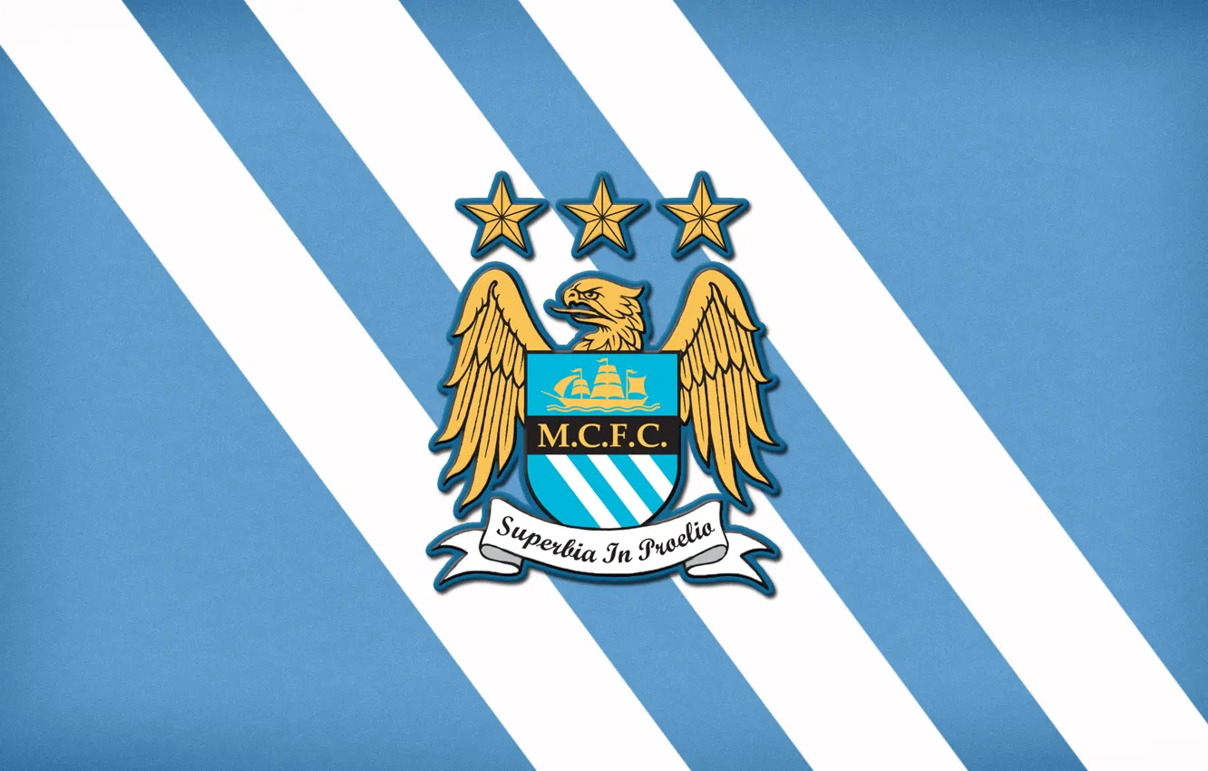 Photo wallpaper football, soccer, Minimalism, Manchester City, Emblem