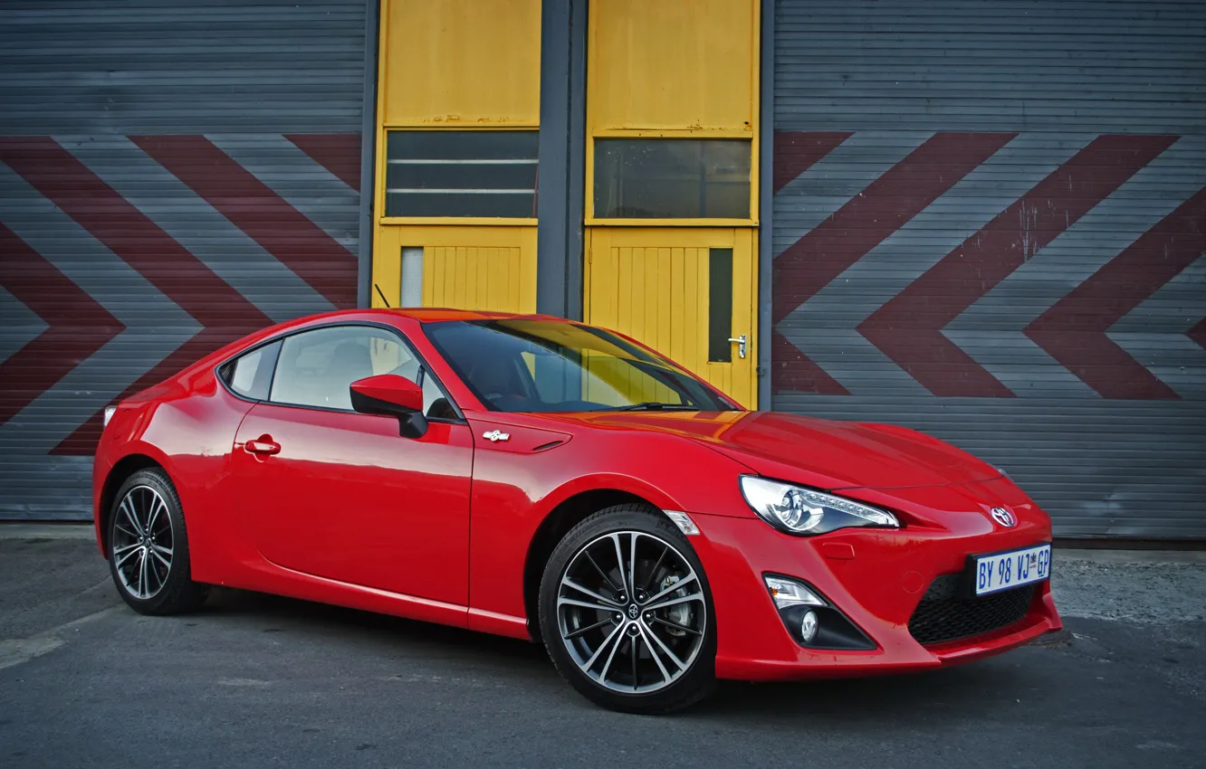 Photo wallpaper red, Toyota