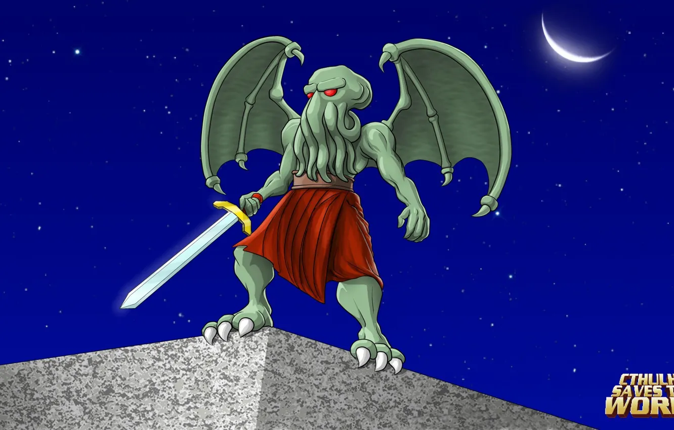 Photo wallpaper Cthulhu, rpg, Indie, Cthulhu Saves the World