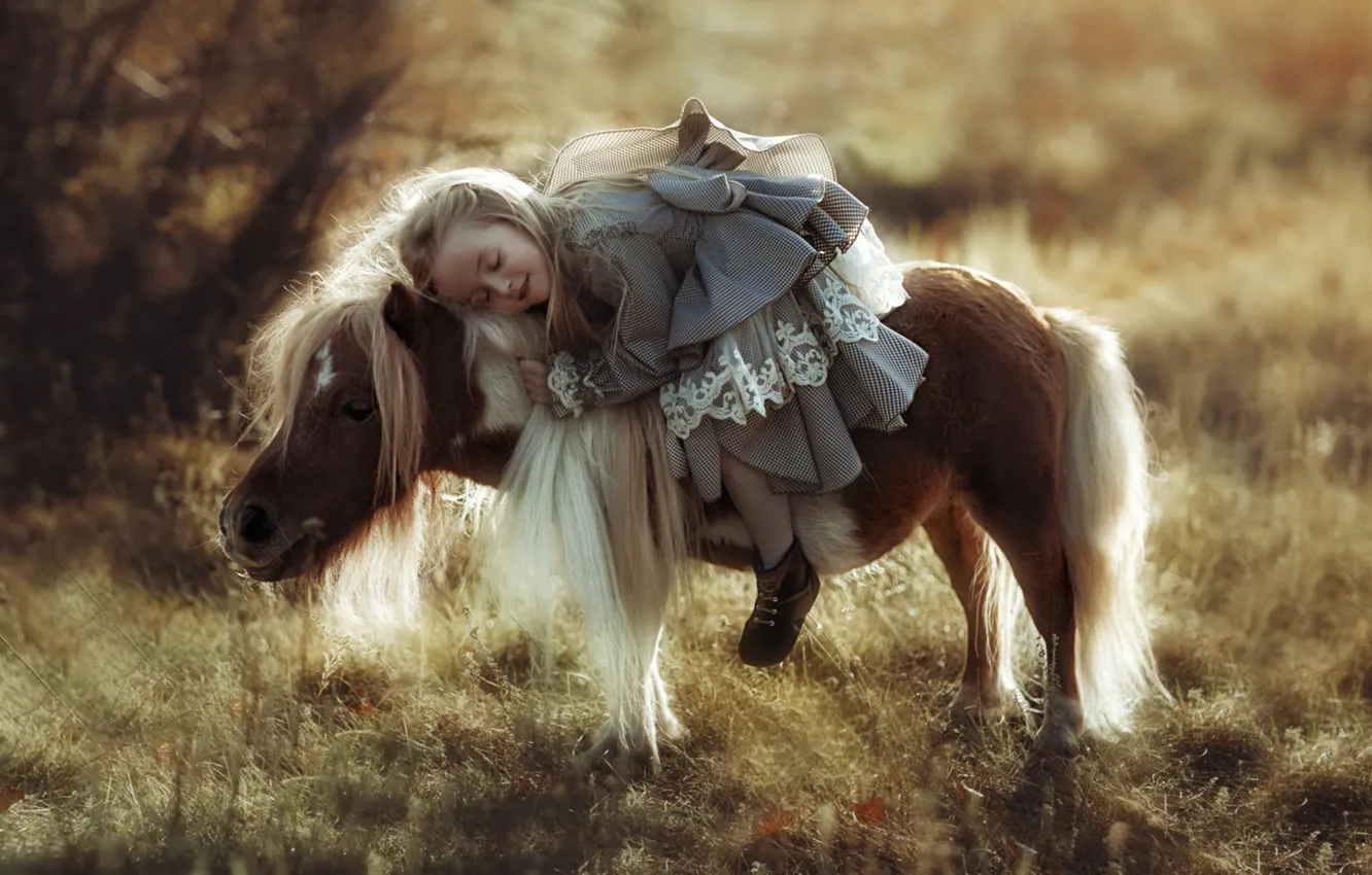 Photo wallpaper girl, Valeriya Mytnik, love, pony, lady