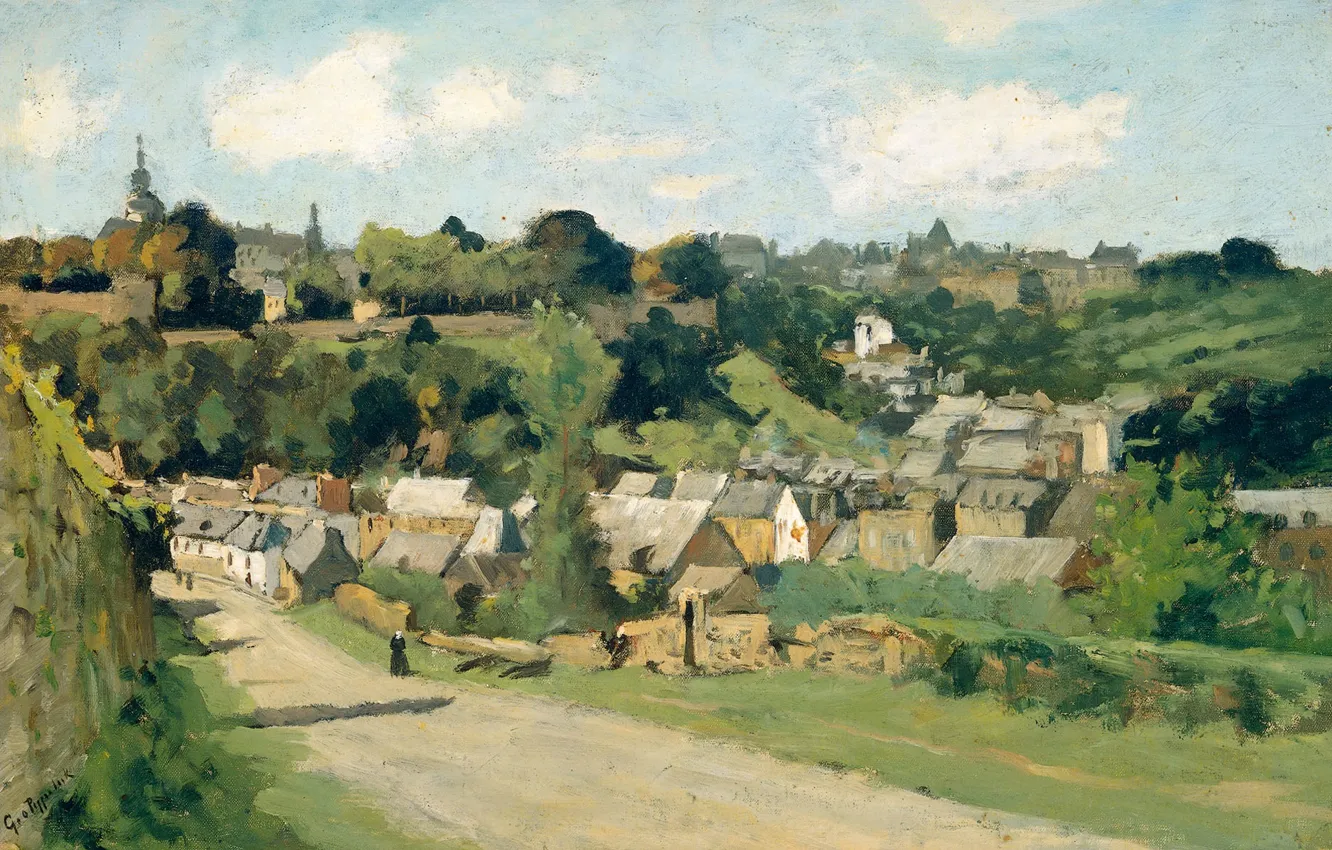 Photo wallpaper landscape, picture, Geo Poggenpol, View of Dinan in France