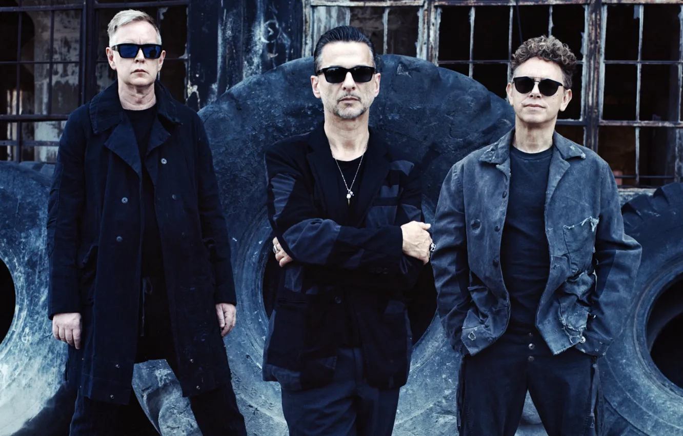 Photo wallpaper Spirit, Depeche Mode, Martin Gore, Dave Gahan, Andy Fletcher, Global Spirit Tour