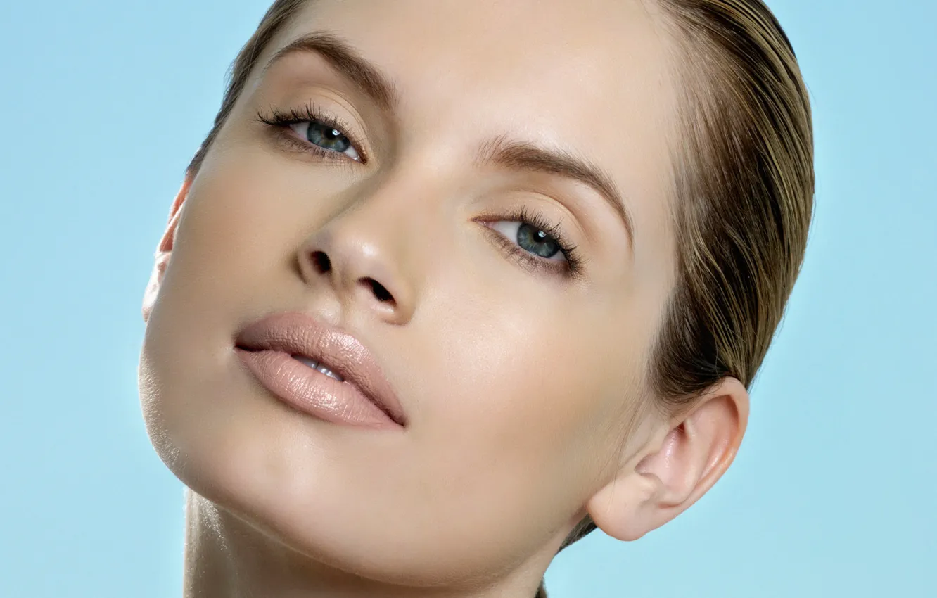 Photo wallpaper girl, model, face