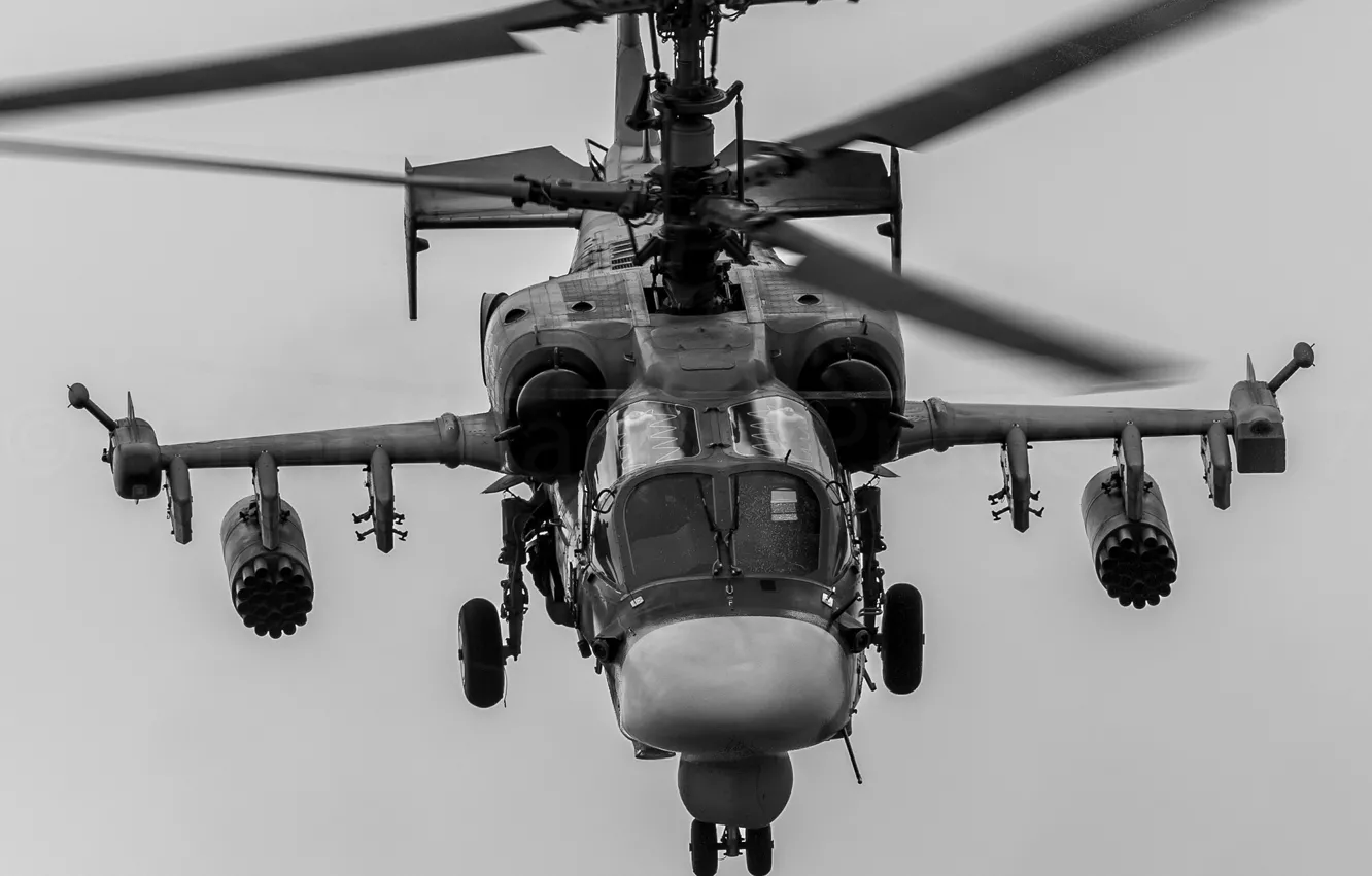 Photo wallpaper helicopter, alligator, Ka-52, Kamov KA-52, Alligator, reconnaissance and strike
