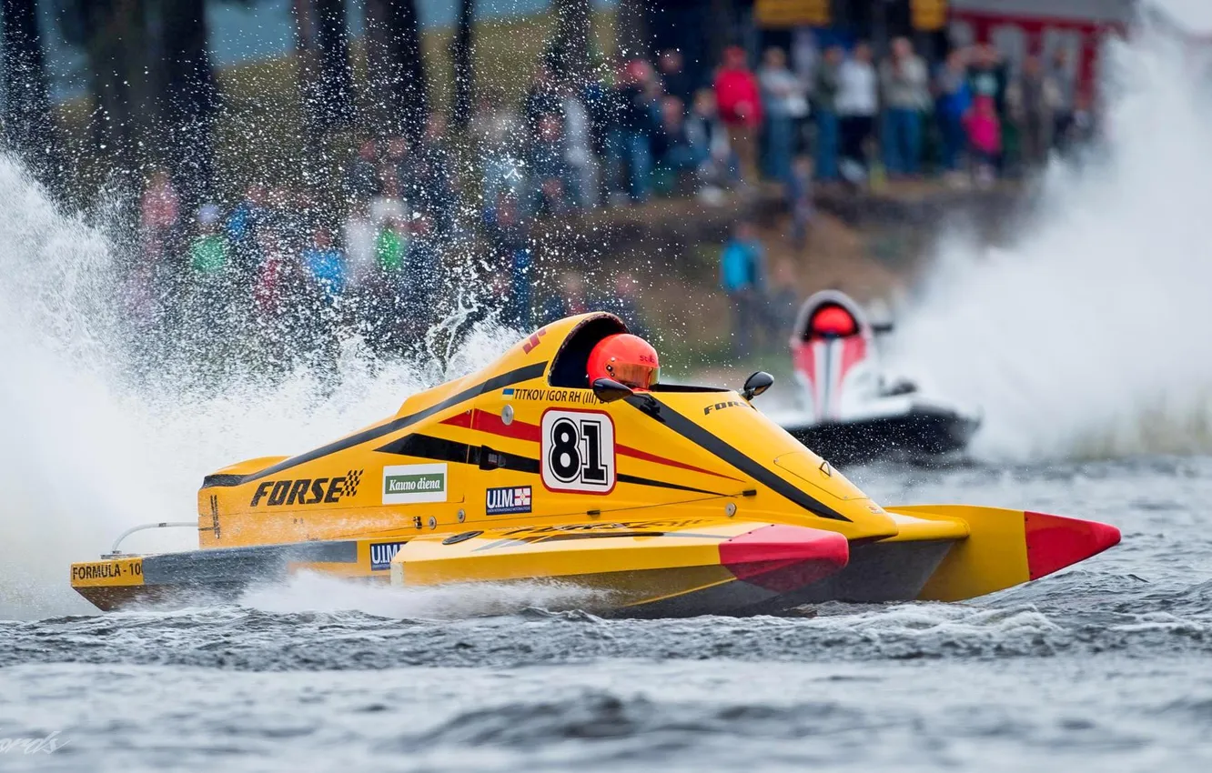 Photo wallpaper race, boat, speed