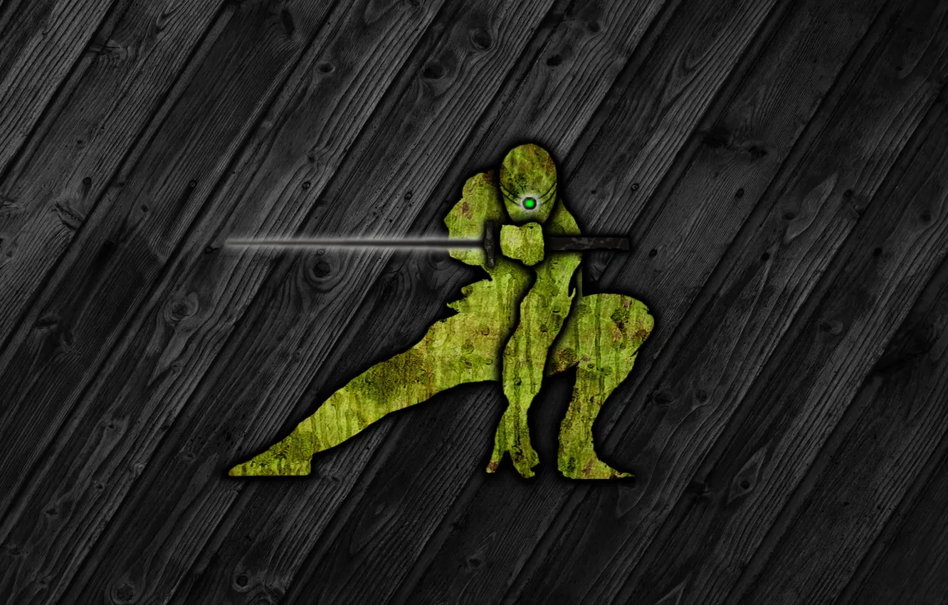 Photo wallpaper sword, ninja, metal gear solid, ninjas, texture