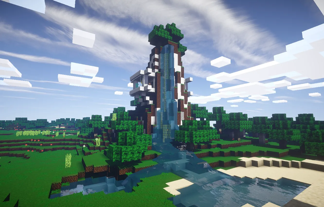 Photo wallpaper game, minecraft, home