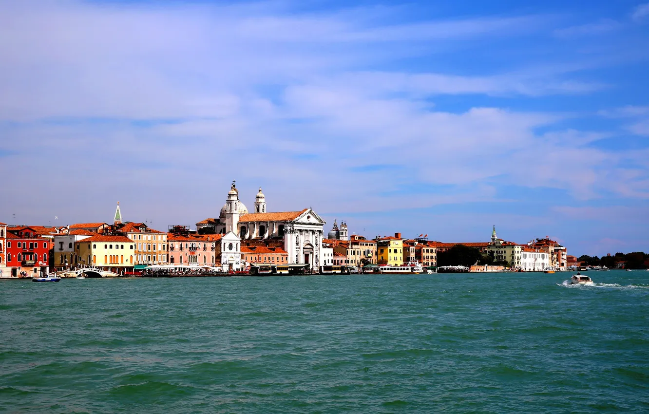 Photo wallpaper sea, home, Italy, Venice, channel