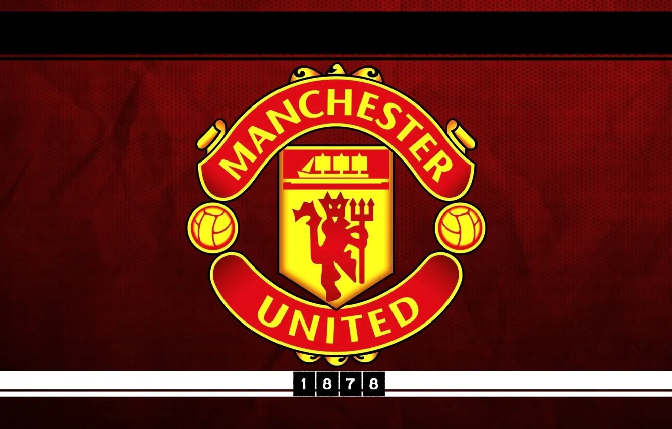 Photo wallpaper wallpaper, sport, logo, football, Manchester United