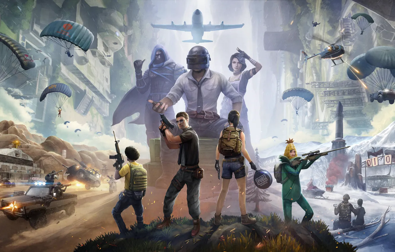 Photo wallpaper 2020, PlayerUnknown's Battlegrounds, PUBG Corporation, PUBG MOBILE