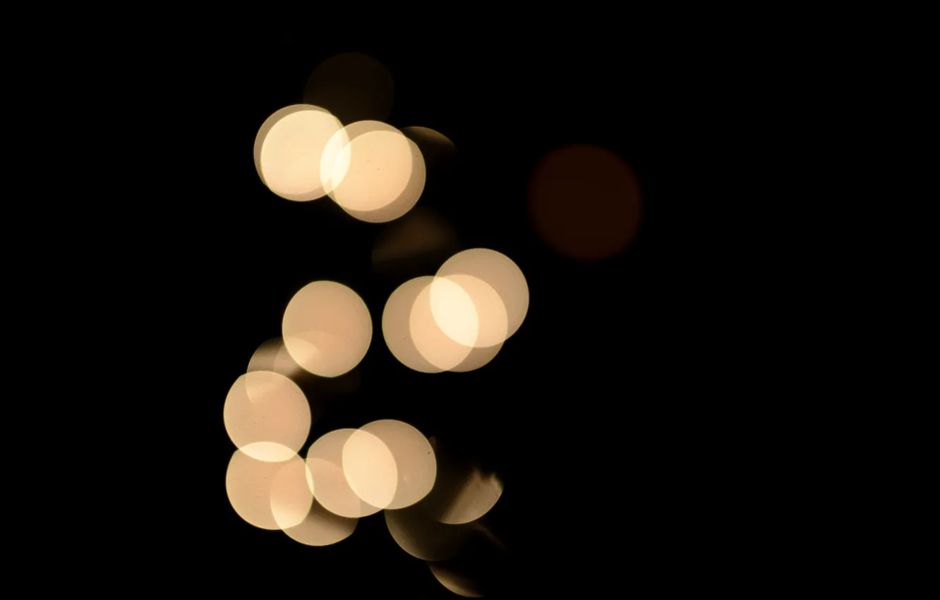 Photo wallpaper light, circles, color, twilight