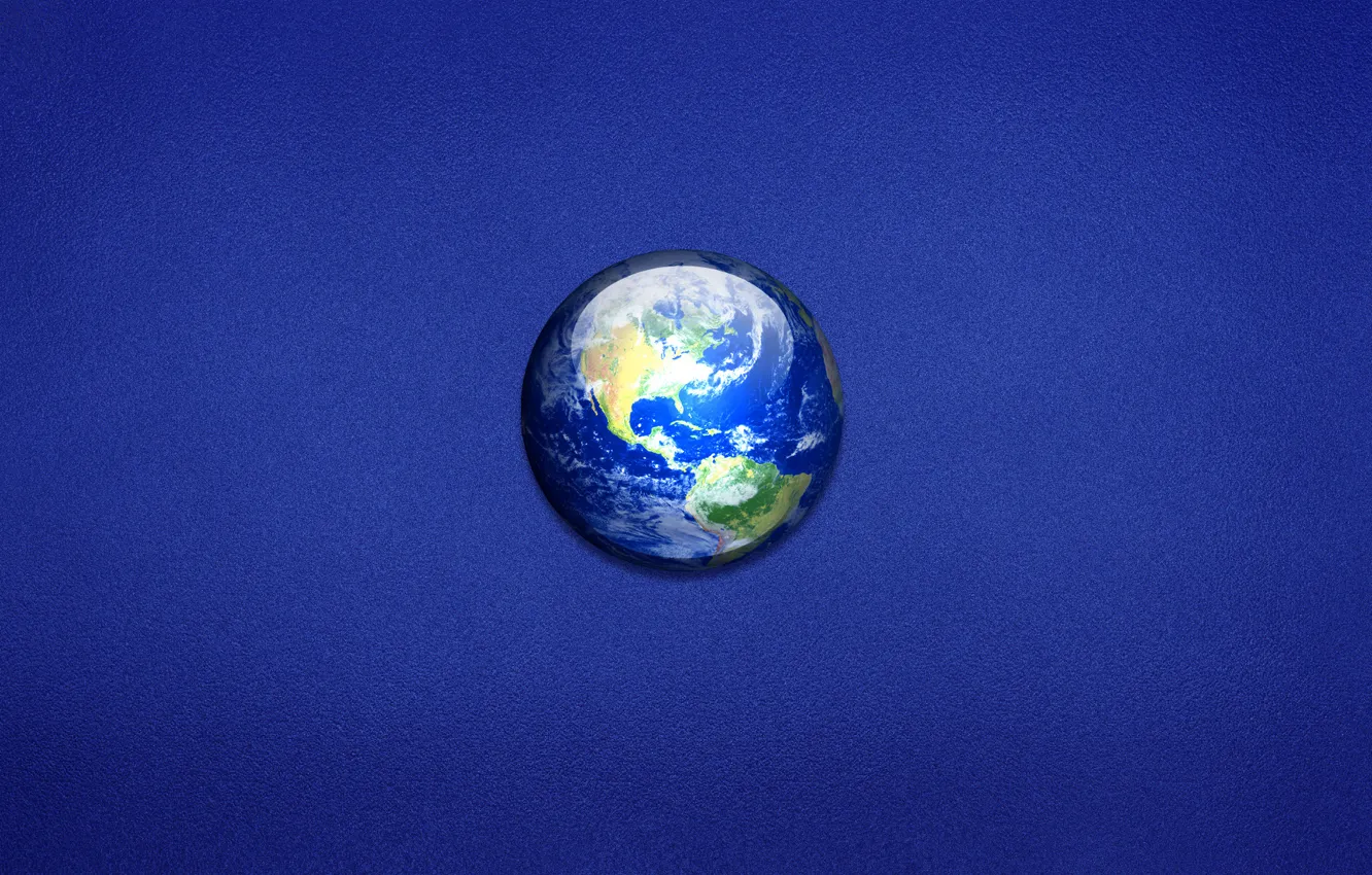 Photo wallpaper blue, earth, planet, minimalism