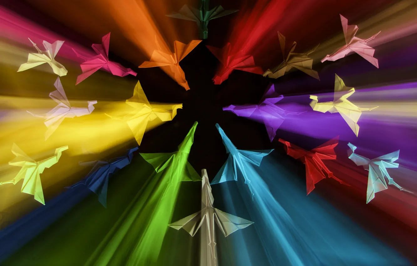 Photo wallpaper light, form, Flying Dragons