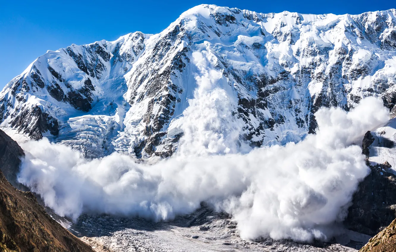 Photo wallpaper the sky, snow, mountains, nature, danger, sky, The Caucasus, nature