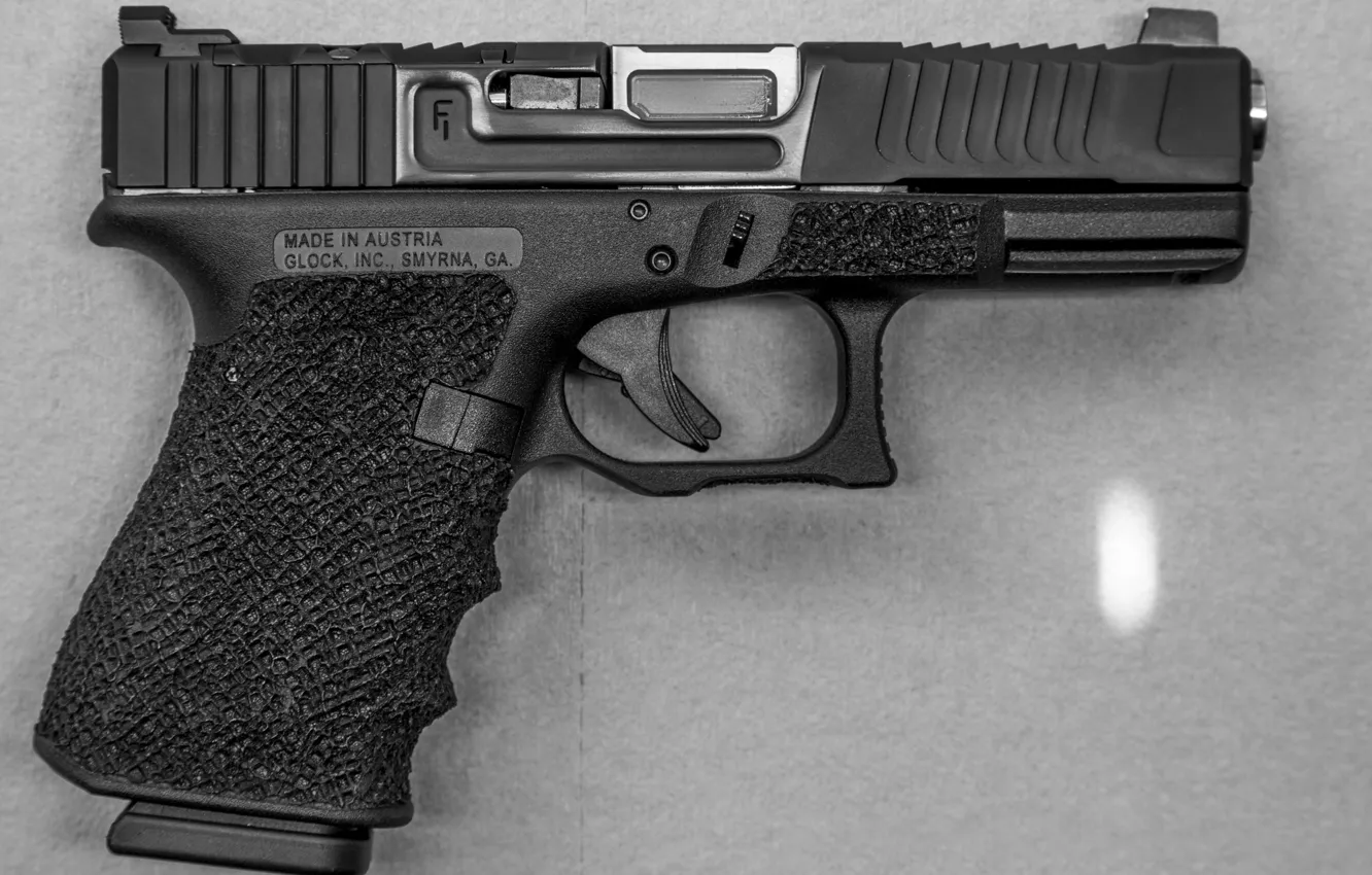 Photo wallpaper gun, Glock 19, Mark 1, SG Finish