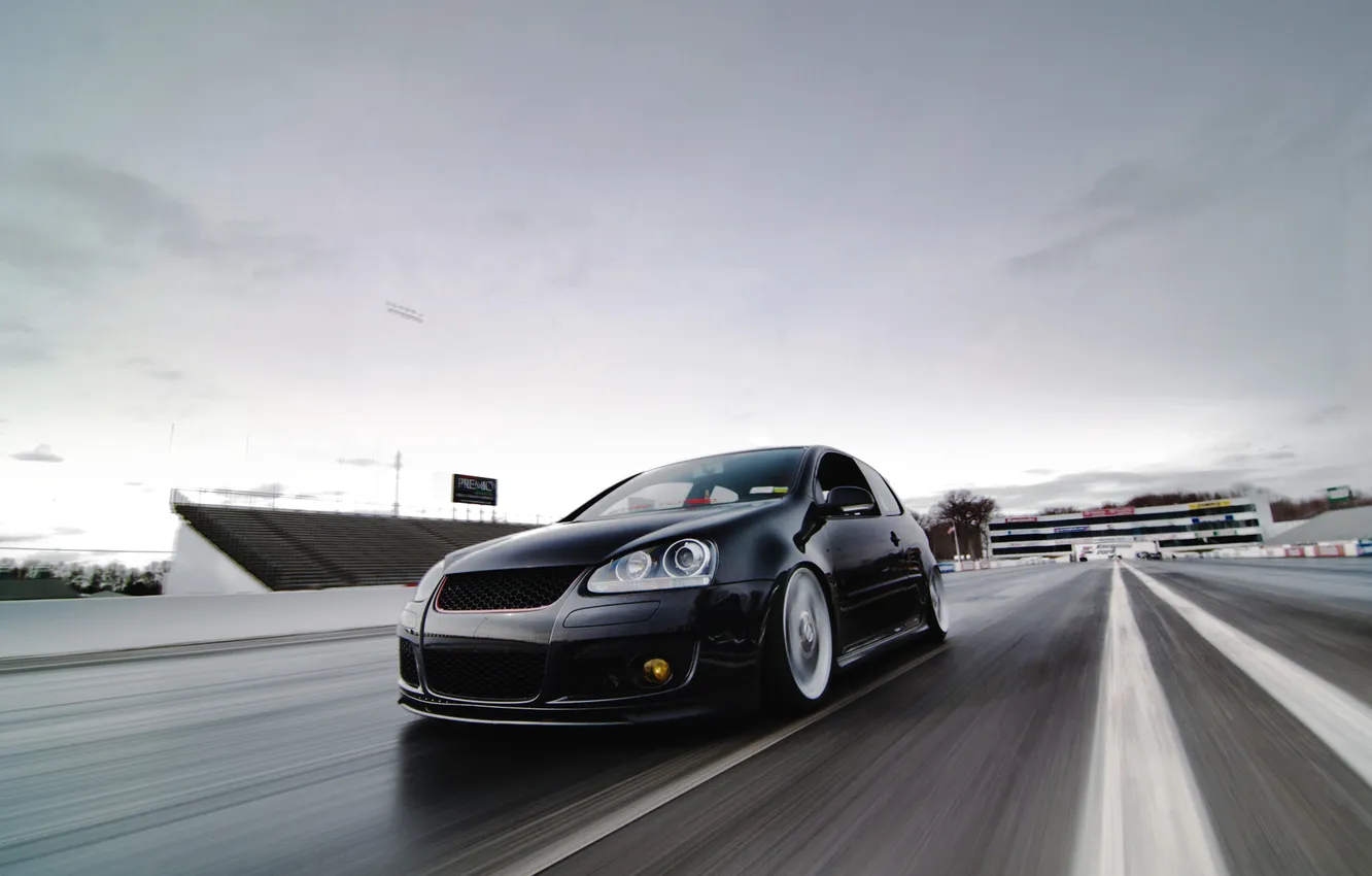 Photo wallpaper speed, track, GTI, MKV, vwv