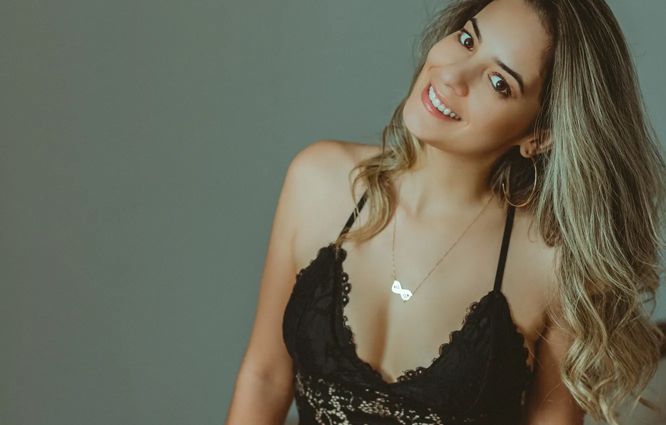 Photo wallpaper girl, hot, sexy, eyes, smile, beautiful, model, lips