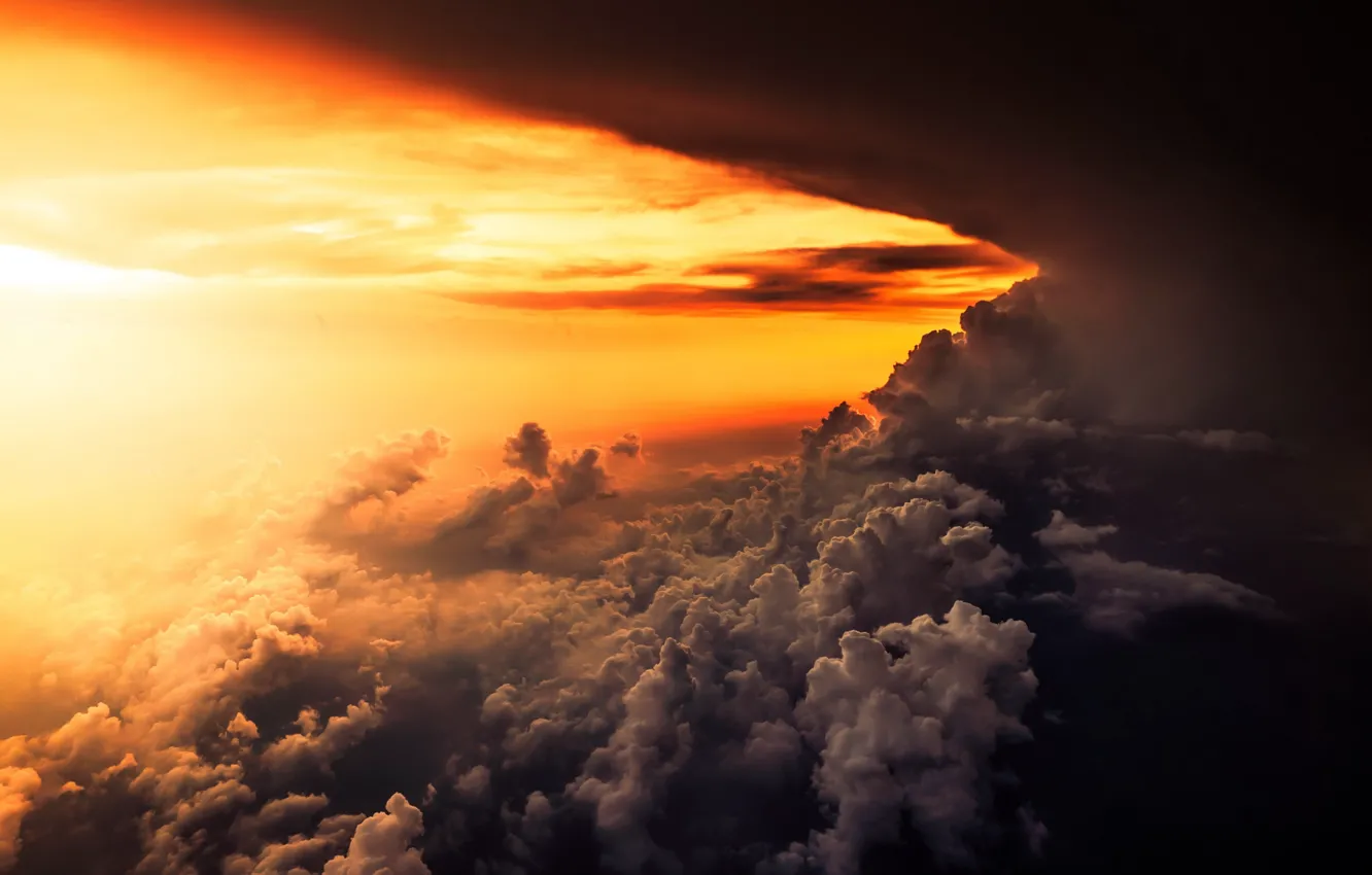 Photo wallpaper the sky, nature, clouds