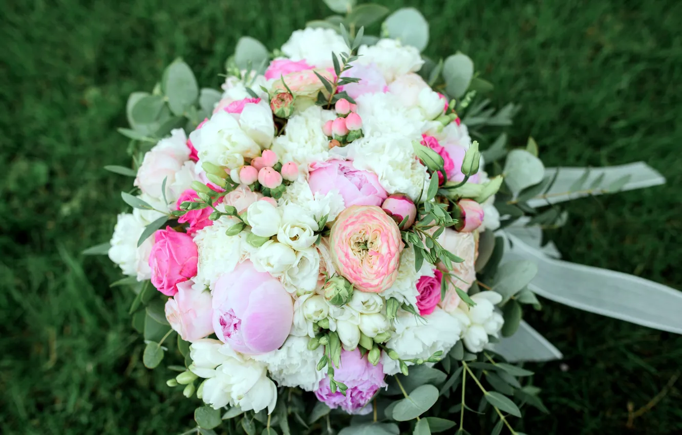 Photo wallpaper flowers, bouquet, Ninos, wedding