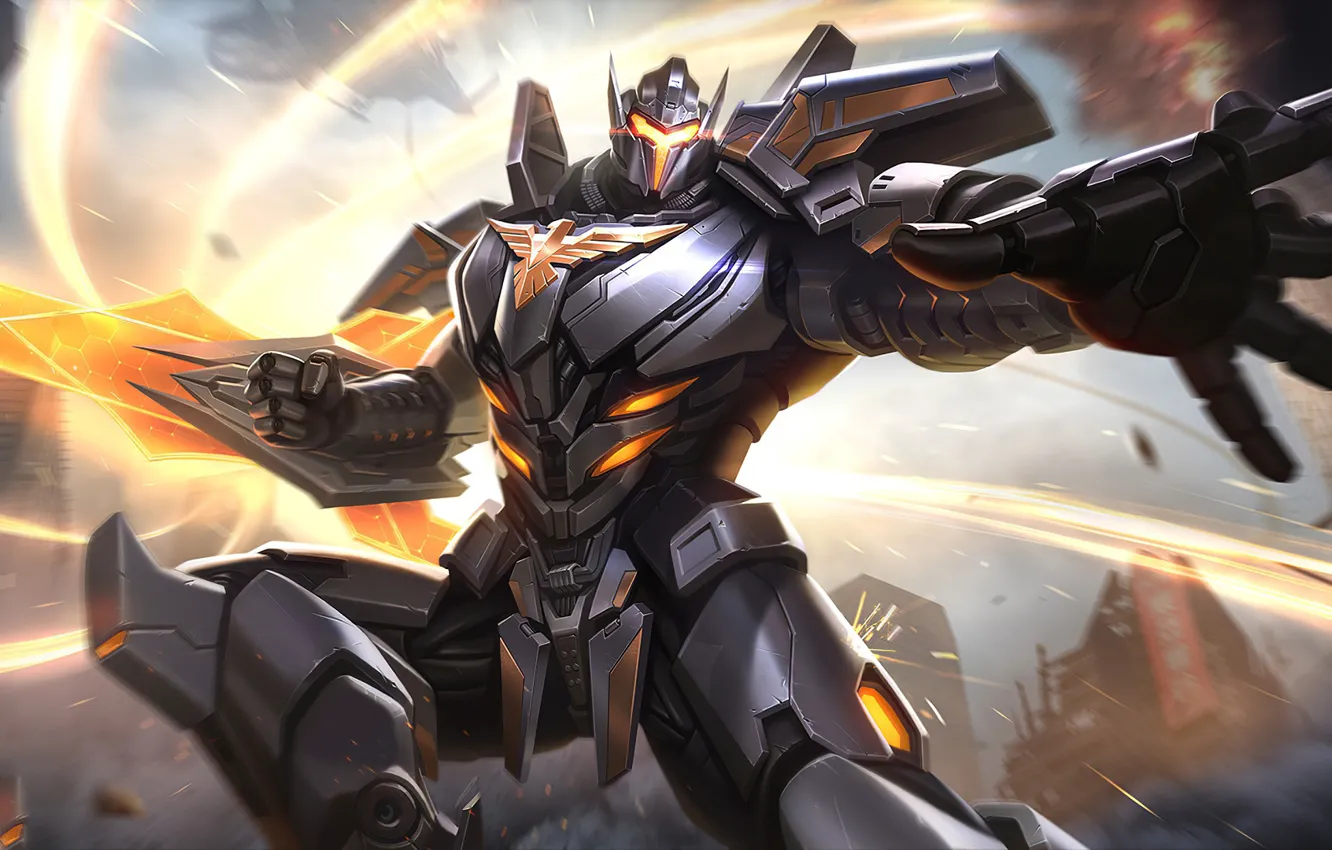 Photo wallpaper weapons, the game, robot, sword, Contra: Return