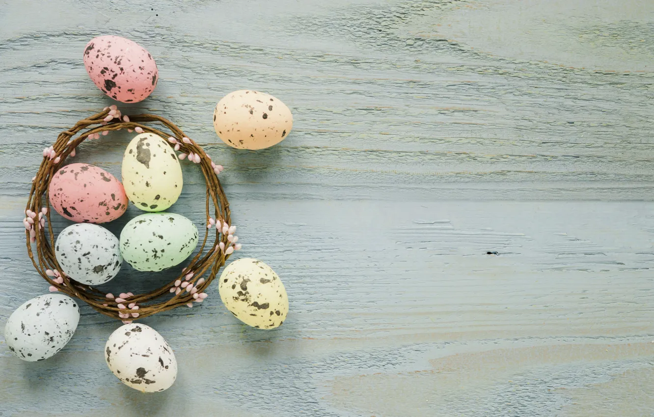 Photo wallpaper holiday, eggs, Easter, wreath, Orthodox holiday